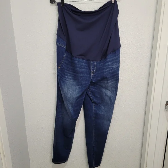 Madewell Maternity Over The Belly Skinny Jeans Danny Wash NWT Sz 34 - Picture 5 of 7